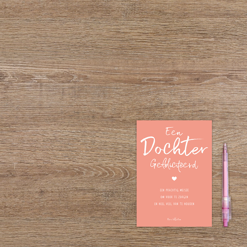 Een dochter gefeliciteerd