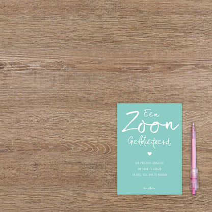 Een Zoon gefeliciteerd