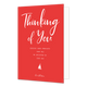 Thinking of you - Formaat: Standaard - Vorm: Staand - Denken aan kaart - Op deze wenskaart staat de tekst: "Thinking of you sending good thoughts your way to brighten up your day". - Snelwenskaart