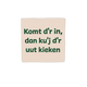 Komt d'r in, dan ku'j d'r uut kieken