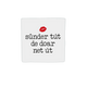 Sûnder tút de doar net út