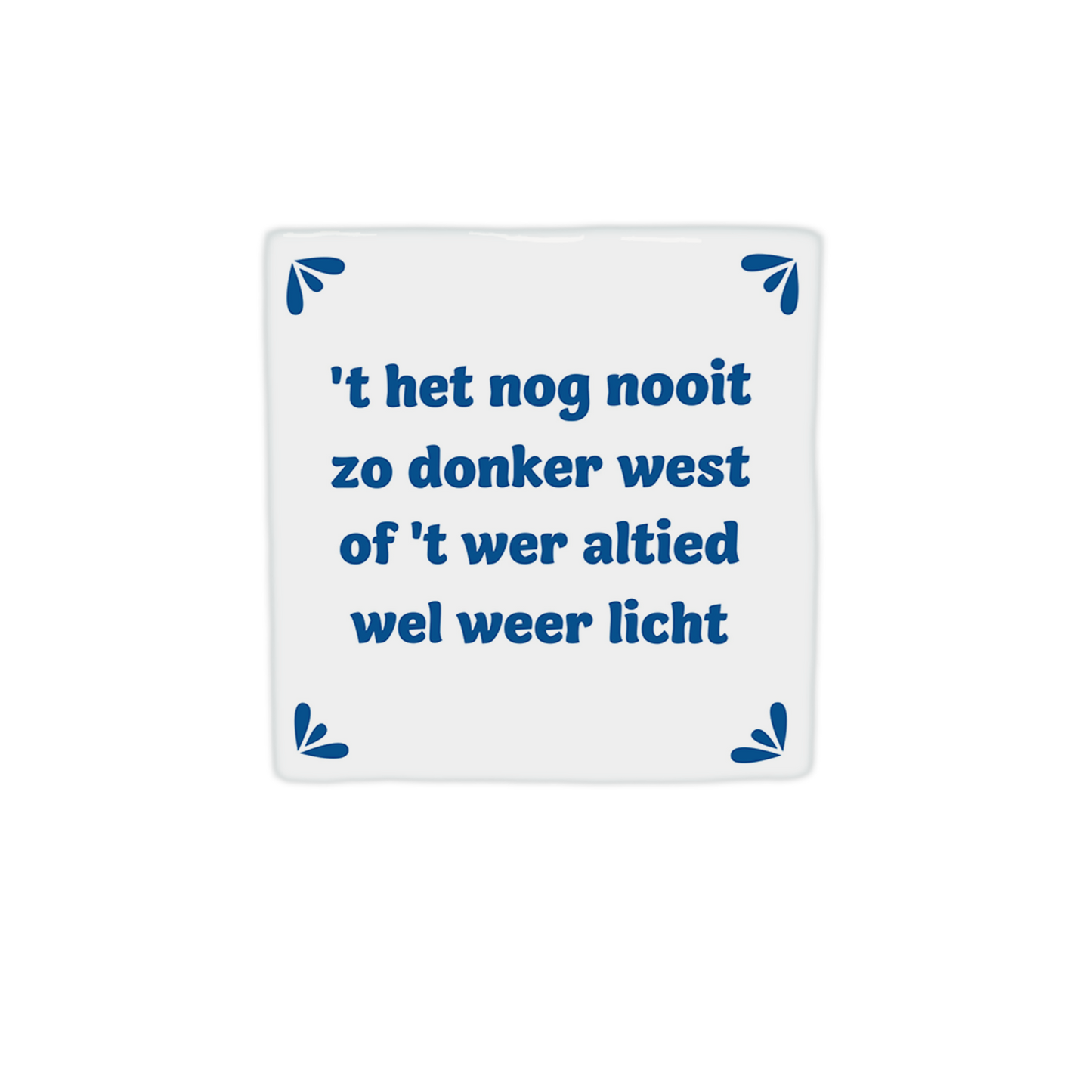 t het nog nooit zo donker west