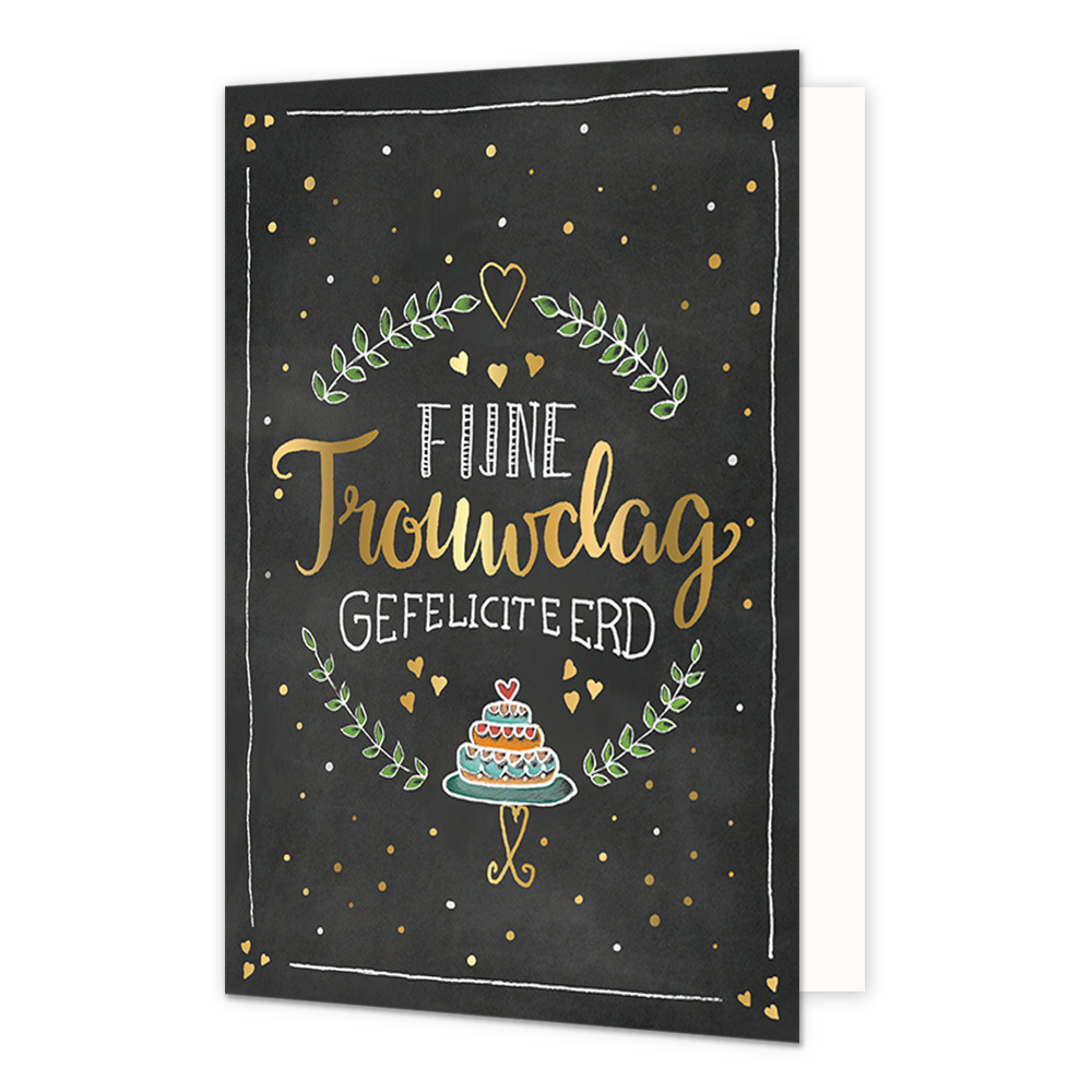 Fijne trouwdag gefeliciteerd