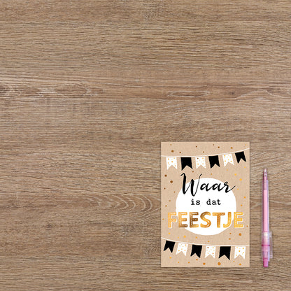 Waar is dat feestje