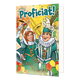 Proficiat! - Formaat: Standaard - Vorm: Staand - Carnavalskaart - Op deze carnavalskaart staan een carnavalsprins en prinses met de tekst: "Proficiat!". - Snelwenskaart