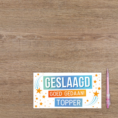 Geslaagd goed gedaan! Topper