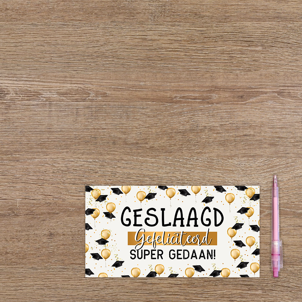 Geslaagd gefeliciteerd super gedaan!