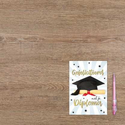 Gefeliciteerd met je diploma