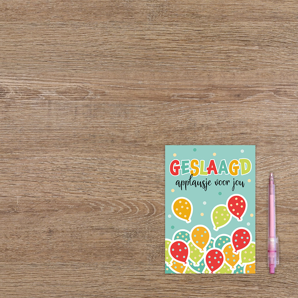 Geslaagd applausje voor jou
