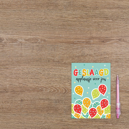Geslaagd applausje voor jou