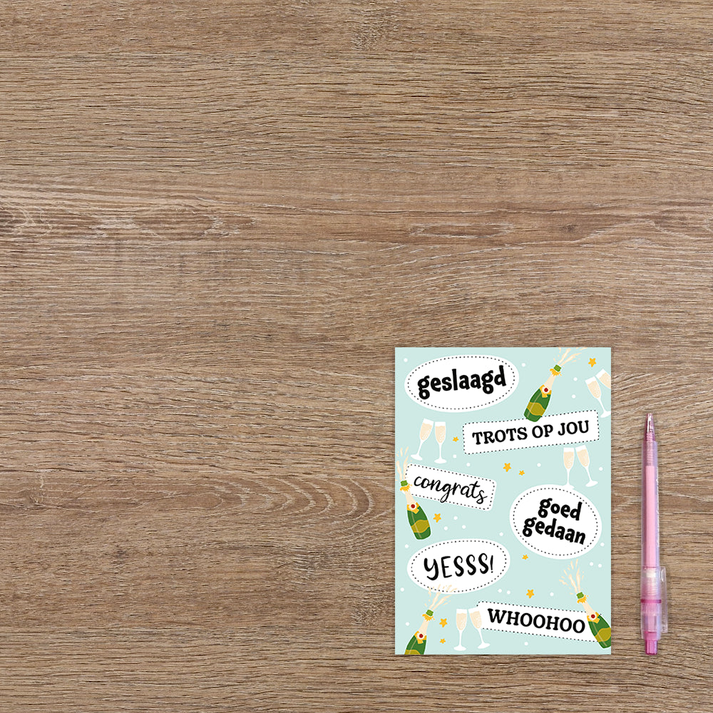 Geslaagd, trots op jou, goed gedaan