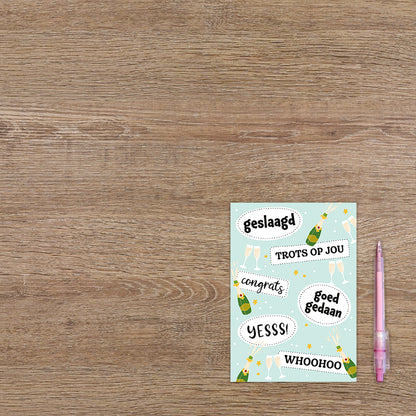 Geslaagd, trots op jou, goed gedaan