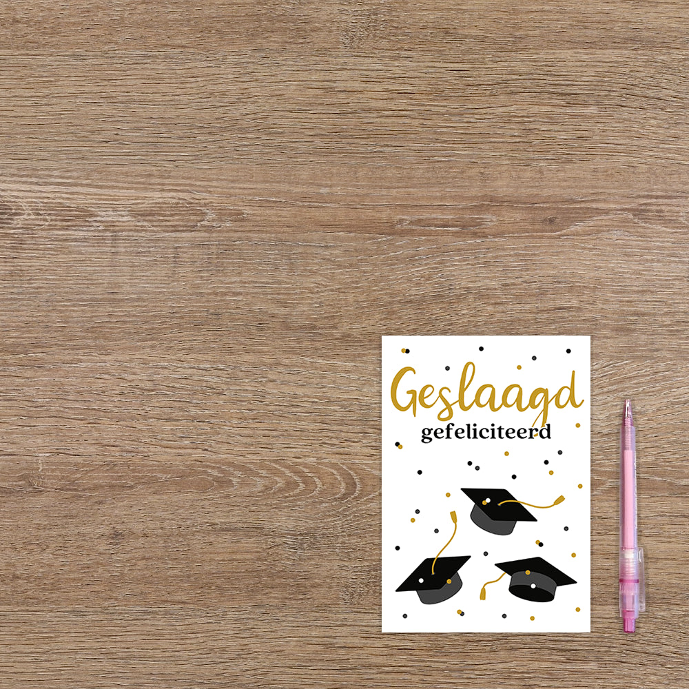 Geslaagd gefeliciteerd