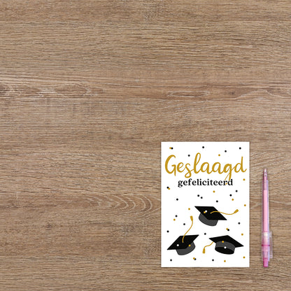 Geslaagd gefeliciteerd