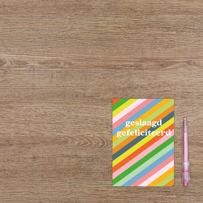 Geslaagd gefeliciteerd
