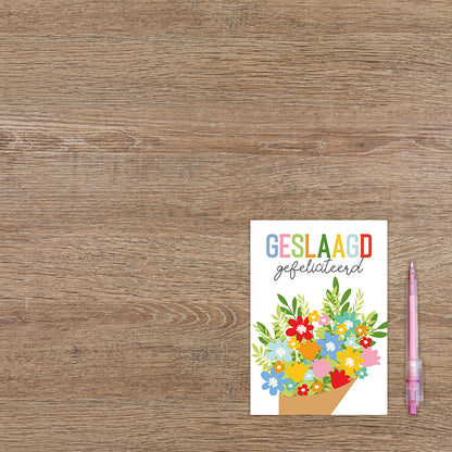 Geslaagd gefeliciteerd