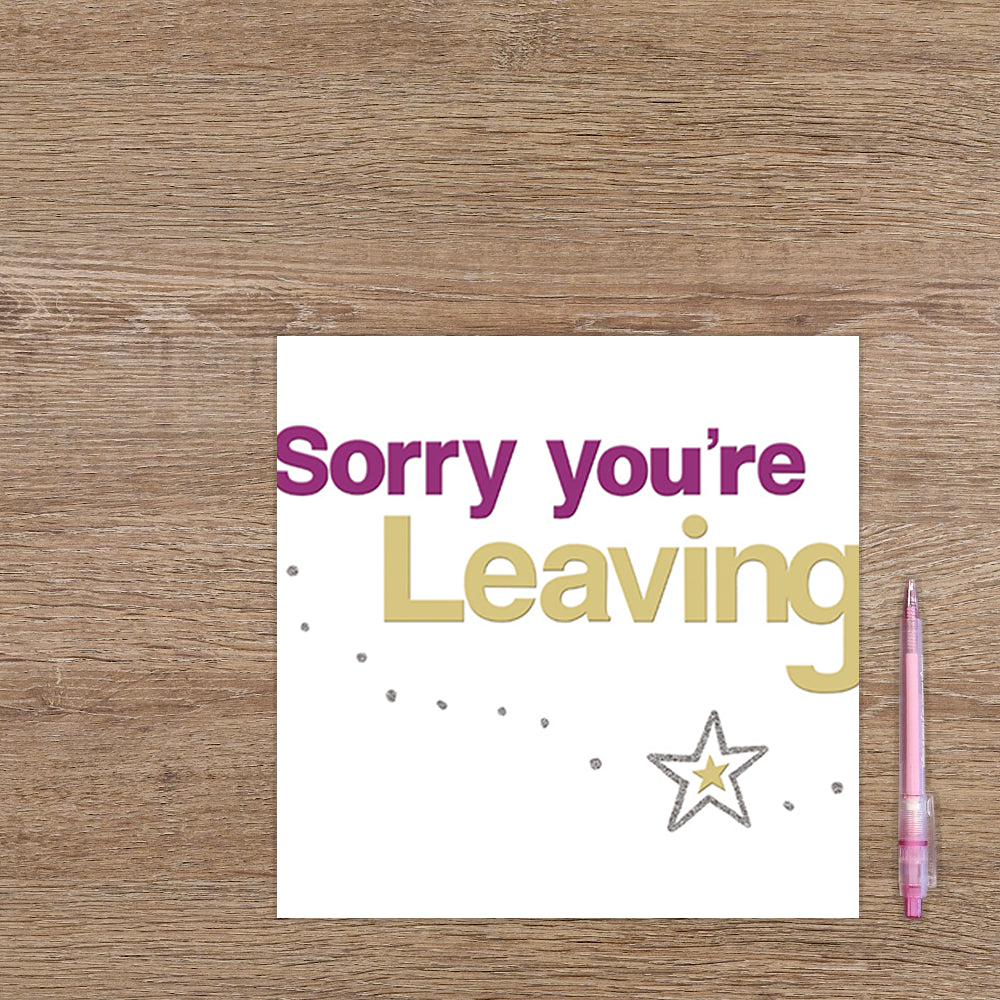 XL kaart - Sorry you're leaving