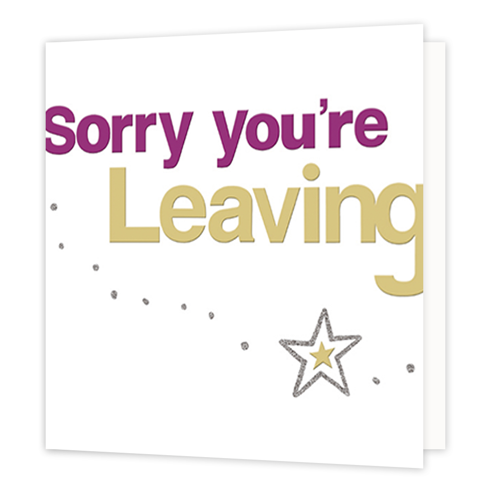 XL kaart - Sorry you're leaving