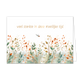 Veel sterkte in deze moeilijke tijd - Formaat: Standaard - Vorm: Liggend - Sterkte kaart - Op deze wenskaart staat een veld waar groene, oranje en beige planten op staan. Daarboven staat de tekst: "Veel sterkte in deze moeilijke tijd". - Snelwenskaart