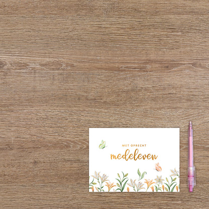 Met oprecht medeleven