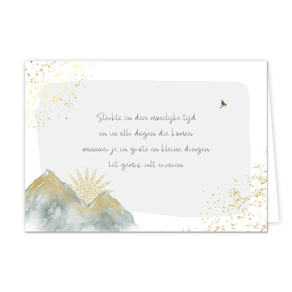 Sterkte in deze moeilijke tijd