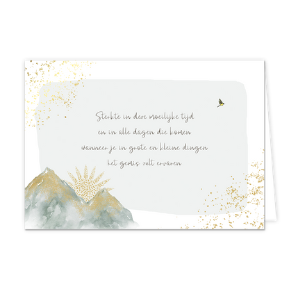 Sterkte in deze moeilijke tijd