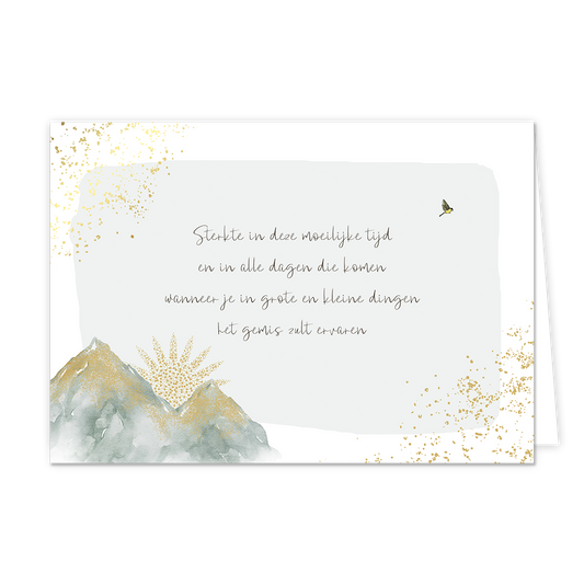 Sterkte in deze moeilijke tijd