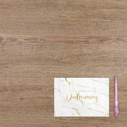 Met oprechte deelneming