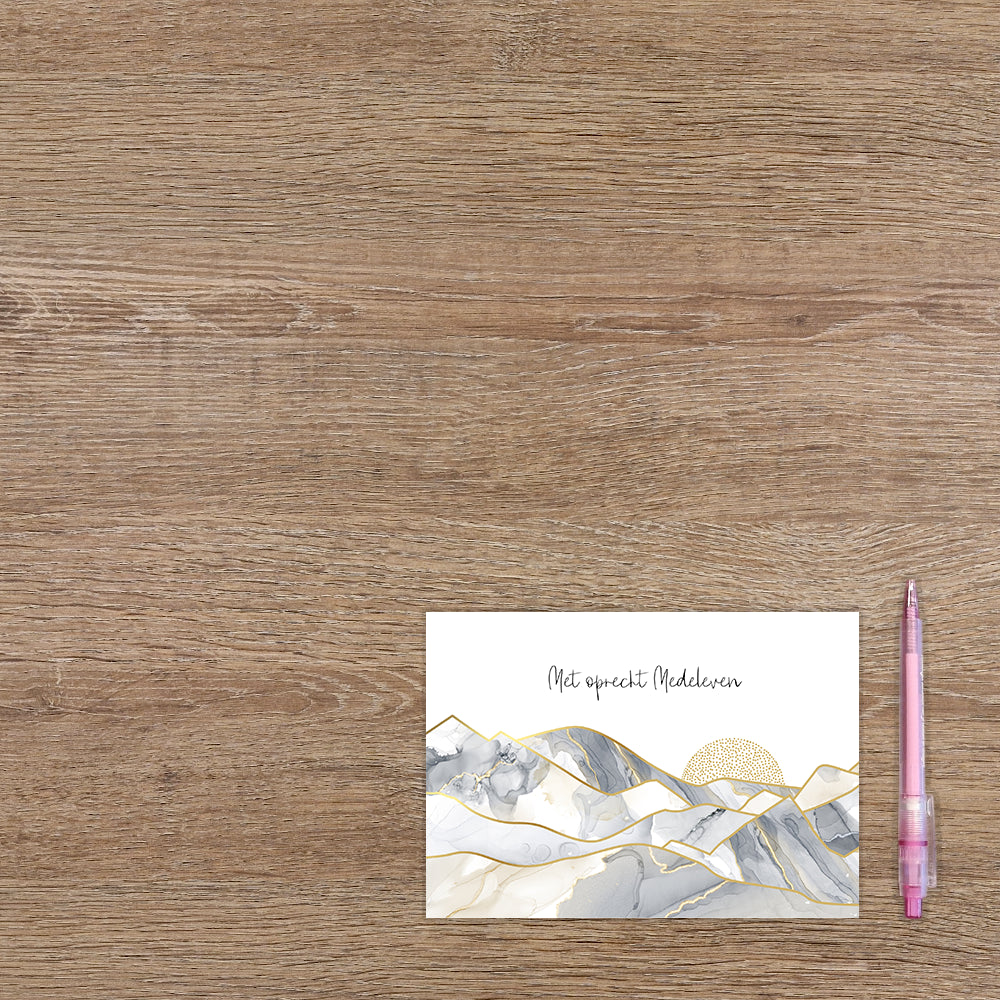 Met oprecht medeleven