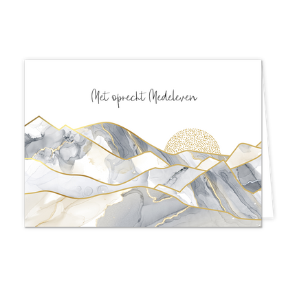 Met oprecht medeleven