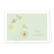 Veel sterkte - Formaat: Standaard - Vorm: Liggend - Sterkte kaart - Op deze wenskaart staan gouden bloemen met daarnaast de tekst: "Veel sterkte". - Snelwenskaart