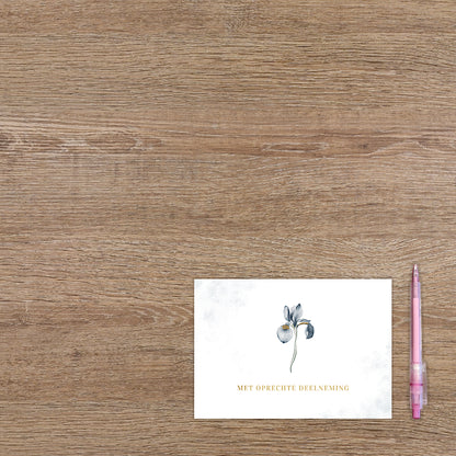 Met oprechte deelneming