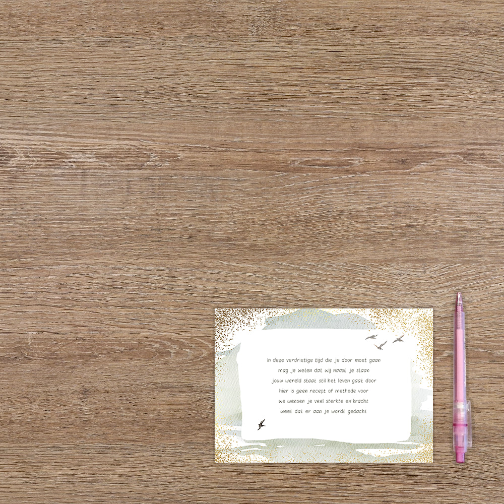 In deze verdrietige tijd