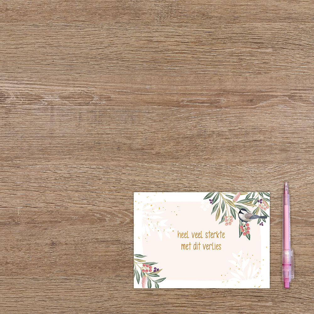 Heel veel sterkte met dit verlies