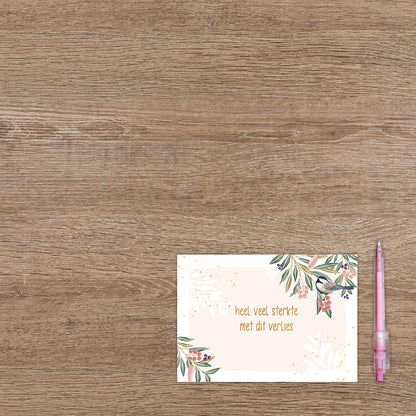 Heel veel sterkte met dit verlies