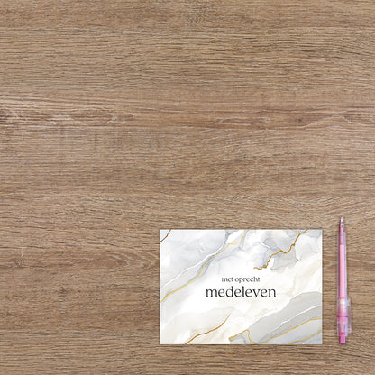 Met oprecht medeleven