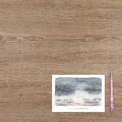 Met oprecht medeleven