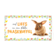 Veel liefs en een dikke paasknuffel - Formaat: Groot - Vorm: Liggend - Paaskaart - Op deze paaskaart staat een konijn met de tekst: "Veel liefs en een dikke paasknuffel". - Snelwenskaart