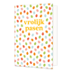 Vrolijk pasen - Formaat: Standaard - Vorm: Staand - Paaskaart - Op deze paaskaart staan stippen in de kleuren oranje, blauw, groen, rood en roze met in het midden de tekst: "Vrolijk pasen". - Snelwenskaart