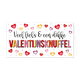 Veel liefs & een dikke Valentijnsknuffel - Formaat: Groot - Vorm: Liggend - Valentijnskaart - Op deze wenskaart staan hartjes in de kleuren rood, roze, geel en paars met in het midden de tekst: "Veel liefs & een dikke Valentijnsknuffel". - Snelwenskaart