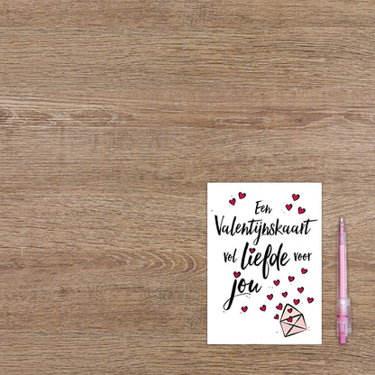 Een Valentijnskaart vol liefde voor jou