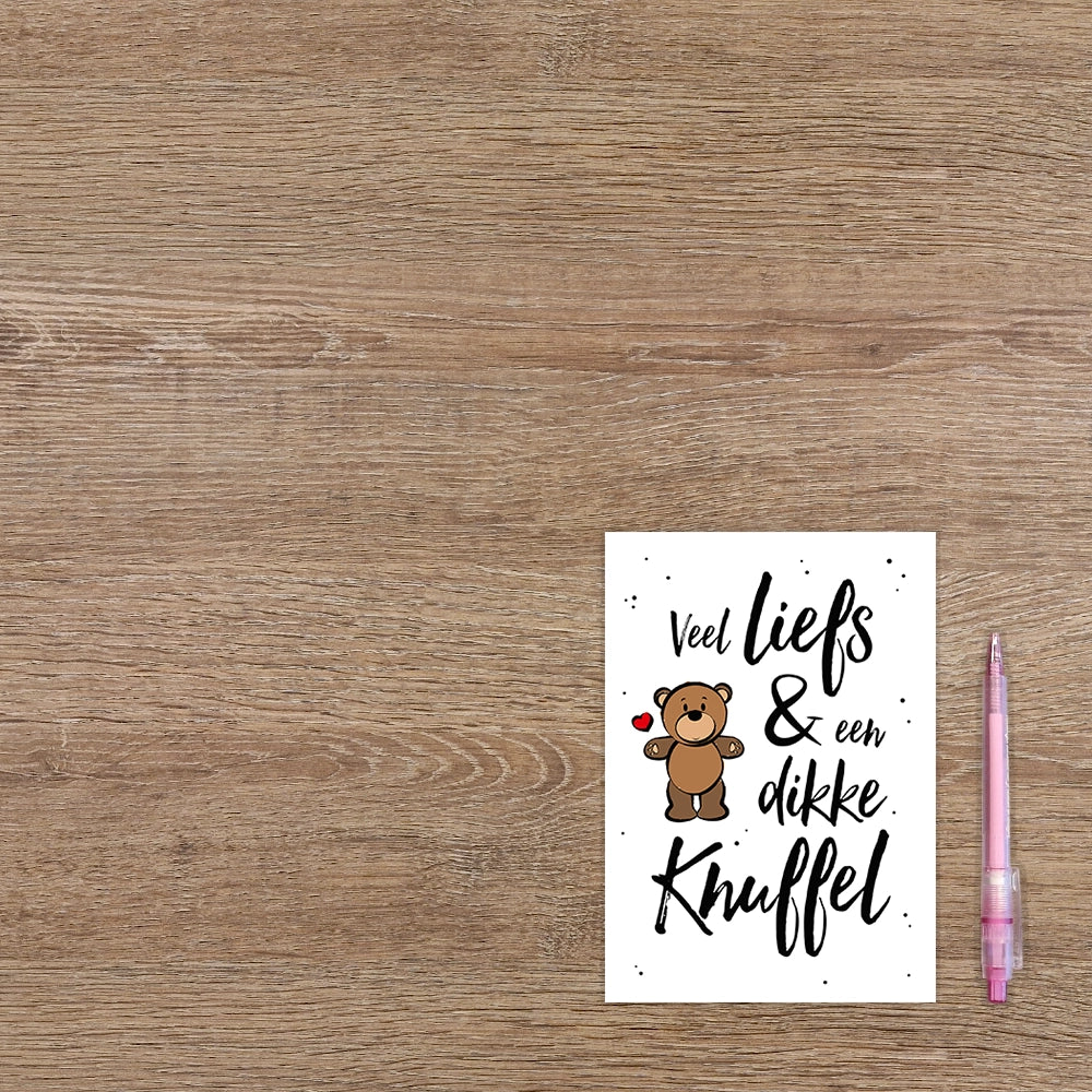 Veel liefs & een dikke knuffel