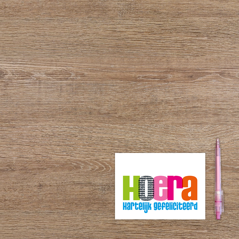 Hoera hartelijk gefeliciteerd