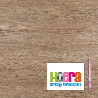 Hoera hartelijk gefeliciteerd