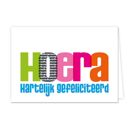 Hoera hartelijk gefeliciteerd