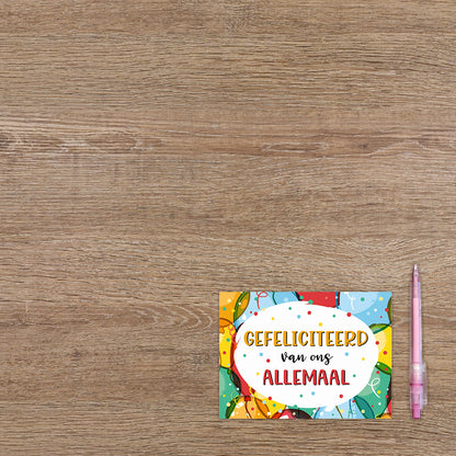 Gefeliciteerd van ons allemaal