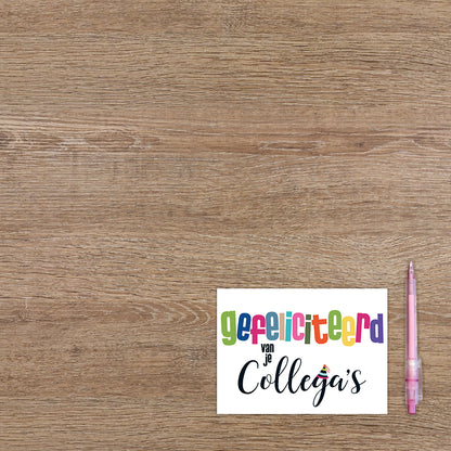 Gefeliciteerd van je collega's