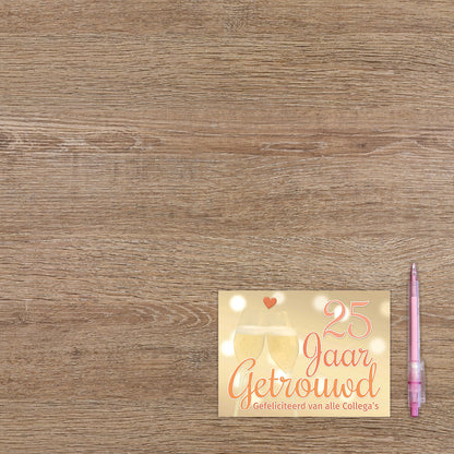 25 jaar getrouwd gefeliciteerd
