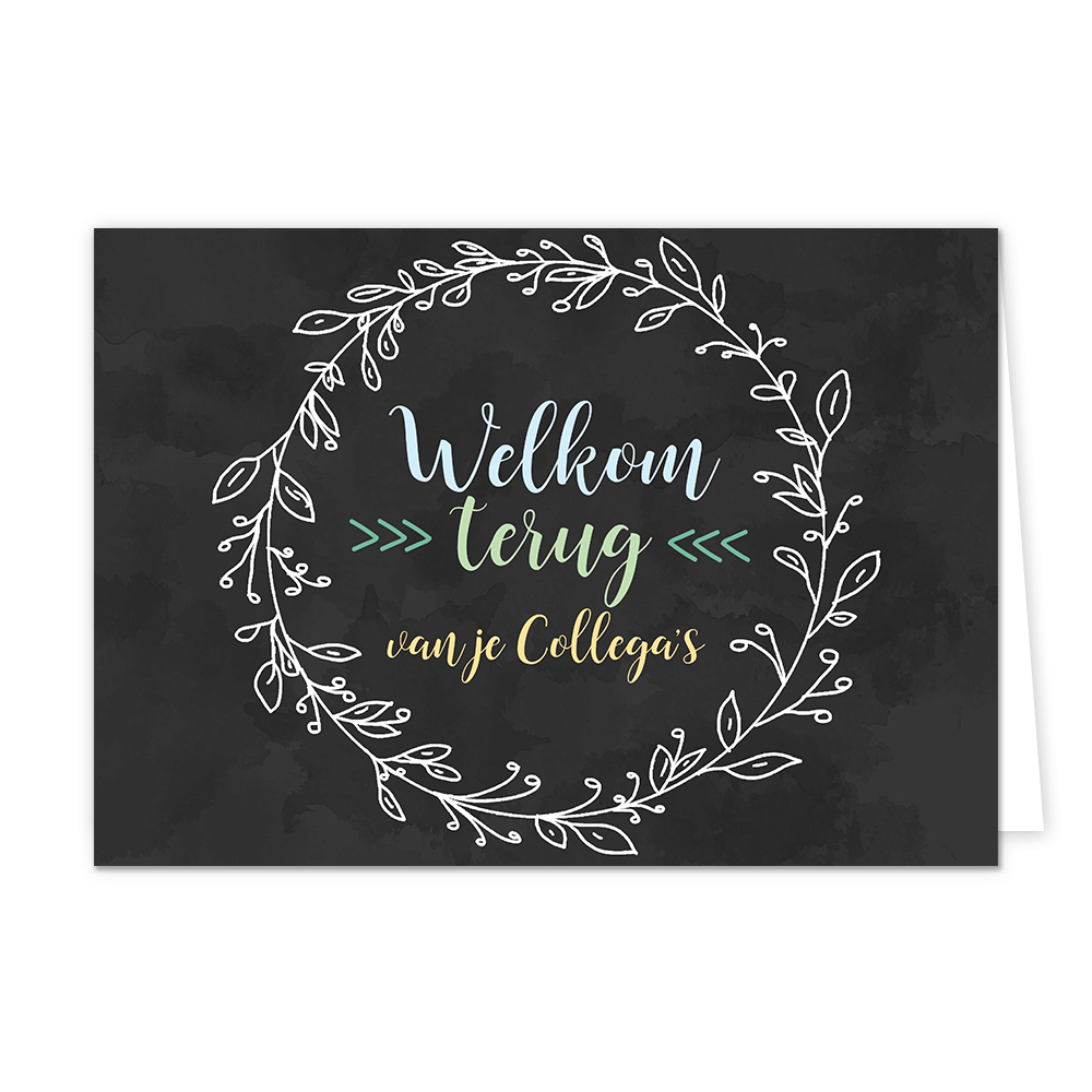 Welkom terug van je collega's