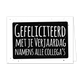 Gefeliciteerd met je verjaardag - Formaat: Standaard - Vorm: Liggend - Verjaardagskaart - Op deze wenskaart staat de tekst: "Gefeliciteerd met je verjaardag namens alle collega's". - Snelwenskaart